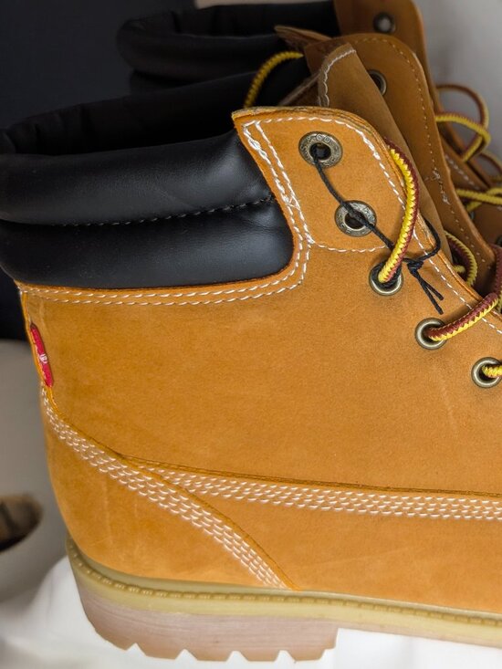 Levi\'s Men’s Lace-up Harrison Wheat Tan Work Construction Boots Size 13 New